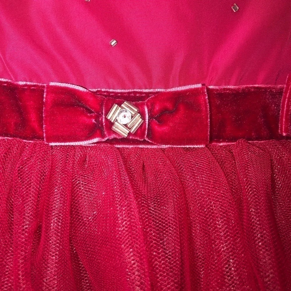 Girls Fancy Red Dress by Biscotti Colezzione  3T NWT